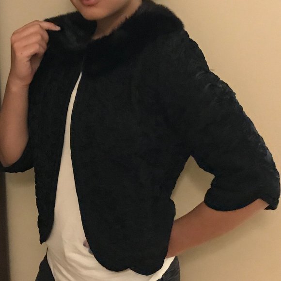 Vintage Mink Bolera Evening Jacket - Handsewn - Picture 2 of 8